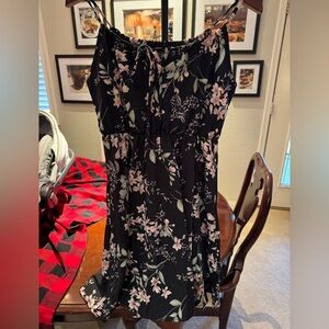 Floral Black  Dress